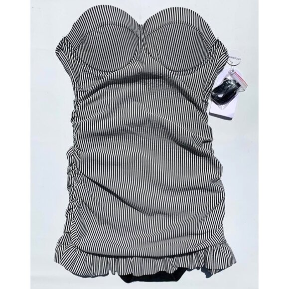 NWT Jessica Simpson 50s Pin-Up Retro Vintage One Piece Swimdress - M - Picture 3 of 11